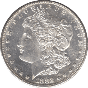 1882 SILVER MORGAN DOLLAR SAN FRANCISCO MINT - SILVER WORLD COINS - Cambridgeshire Coins