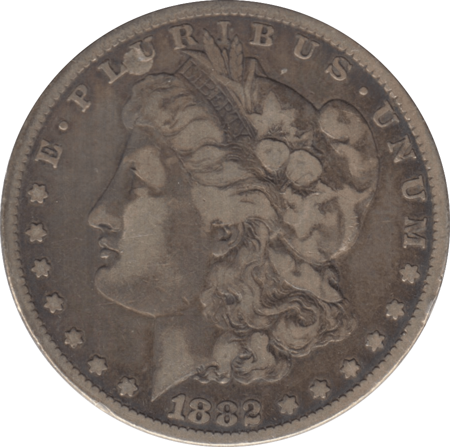 1882 SILVER MORGAN DOLLAR USA - SILVER WORLD COINS - Cambridgeshire Coins