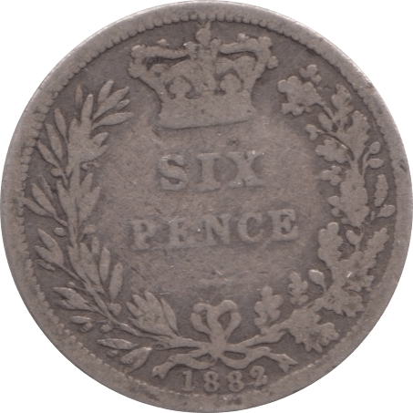 1882 SIXPENCE ( FAIR ) 1 - Sixpence - Cambridgeshire Coins