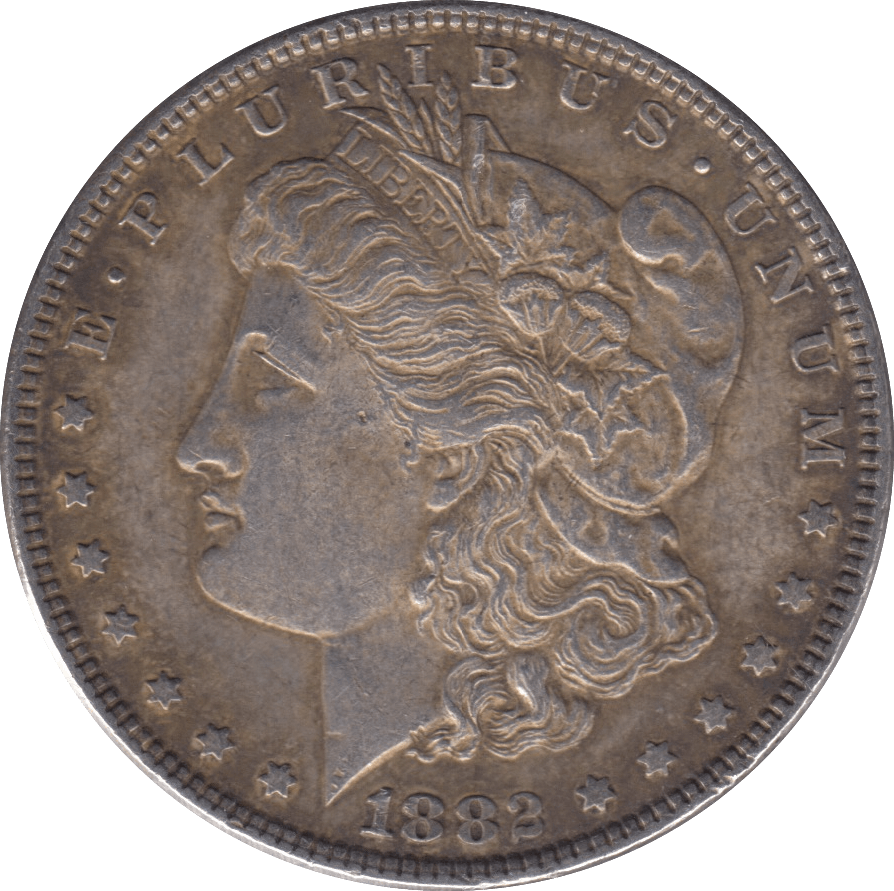1882 USA MORGAN SILVER DOLLAR - SILVER WORLD COINS - Cambridgeshire Coins