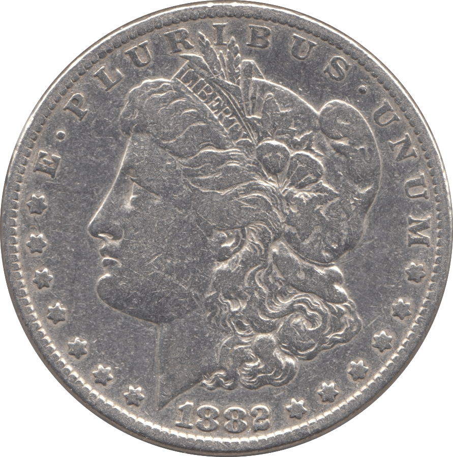 1882 USA SILVER MORGAN DOLLAR 7 - SILVER WORLD COINS - Cambridgeshire Coins