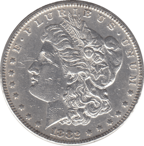 1882 USA SILVER MORGAN DOLLAR PHILADELPHIA MINT - SILVER WORLD COINS - Cambridgeshire Coins