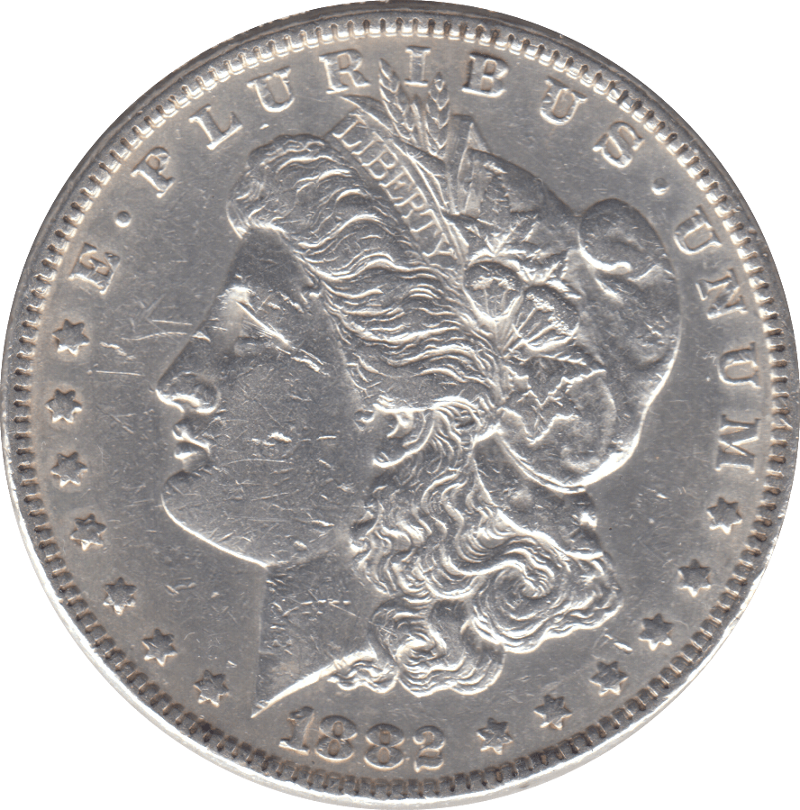 1882 USA SILVER MORGAN DOLLAR PHILADELPHIA MINT - SILVER WORLD COINS - Cambridgeshire Coins