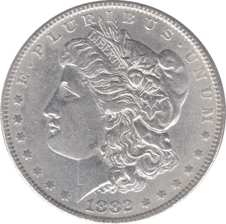 1882 USA SILVER MORGAN DOLLAR - WORLD COINS - Cambridgeshire Coins