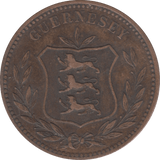 1883 8 DOUBLES GUERNSEY - WORLD COINS - Cambridgeshire Coins