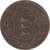 1883 8 DOUBLES GUERNSEY - WORLD COINS - Cambridgeshire Coins