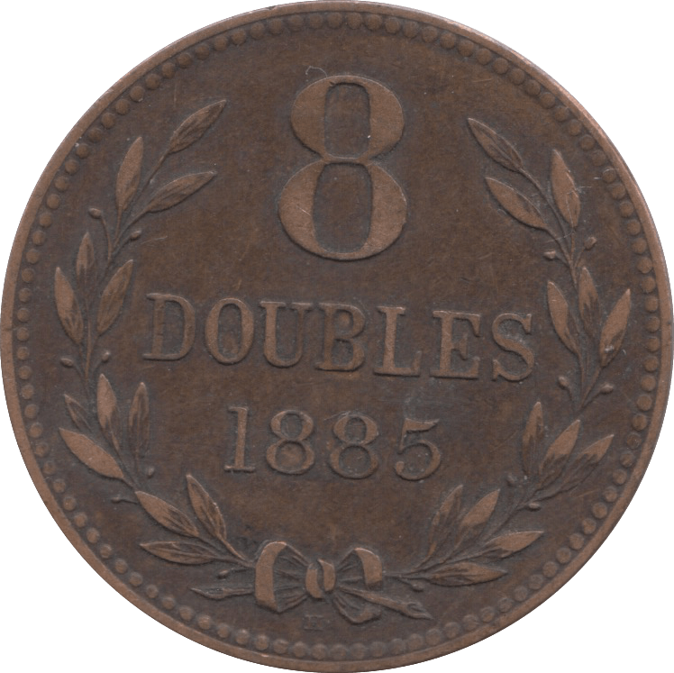 1883 8 DOUBLES GUERNSEY - WORLD COINS - Cambridgeshire Coins