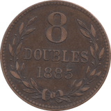 1883 8 DOUBLES GUERNSEY - WORLD COINS - Cambridgeshire Coins