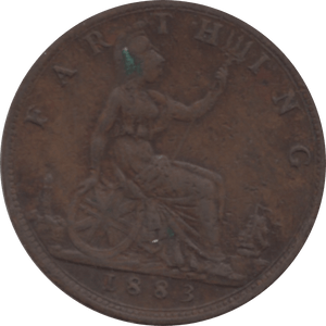 1883 FARTHING 2 ( GVF ) 71 - Farthing - Cambridgeshire Coins