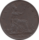 1883 FARTHING ( AUNC ) - Farthing - Cambridgeshire Coins