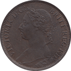 1883 FARTHING ( AUNC ) - Farthing - Cambridgeshire Coins
