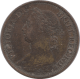 1883 FARTHING ( EF ) - Farthing - Cambridgeshire Coins