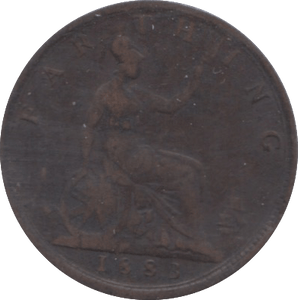 1883 FARTHING ( GF ) 1 - Farthing - Cambridgeshire Coins