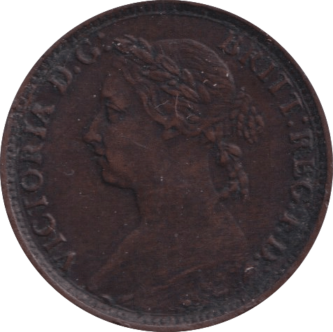 1883 FARTHING ( GVF ) - Farthing - Cambridgeshire Coins