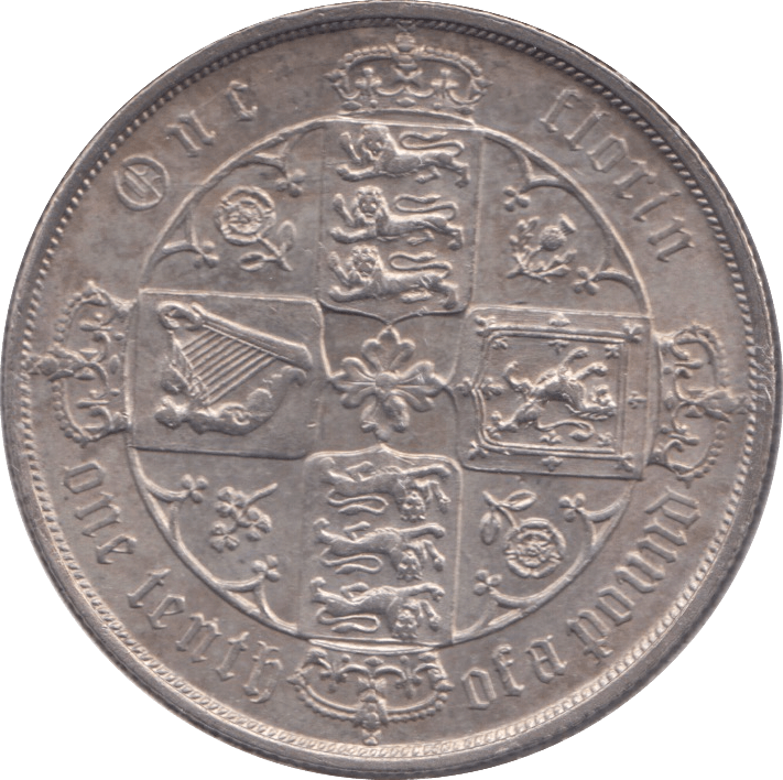 1883 FLORIN ( AUNC ) - Florin - Cambridgeshire Coins