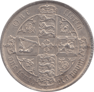 1883 FLORIN ( EF ) 11 - Florin - Cambridgeshire Coins
