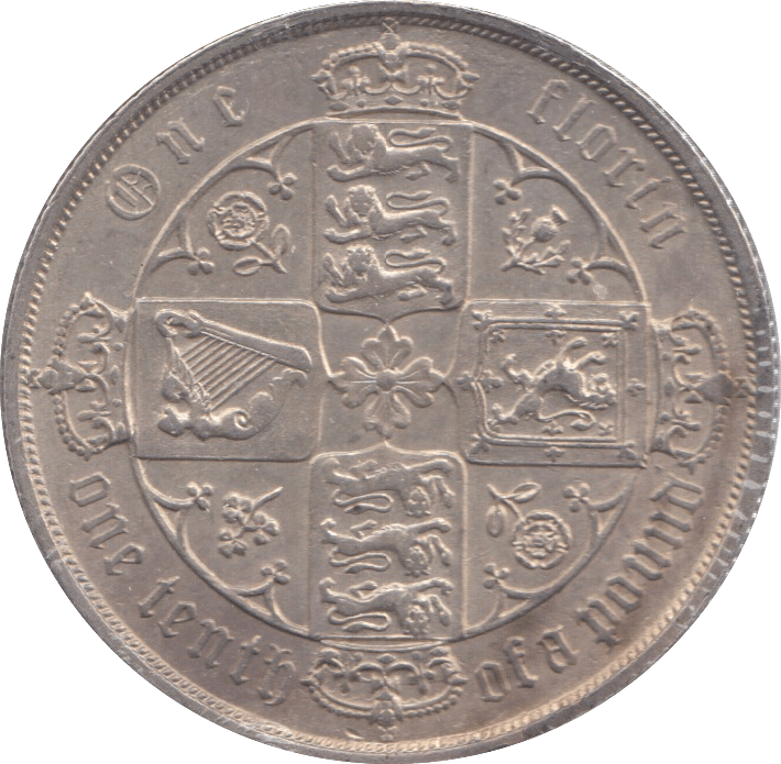 1883 FLORIN ( EF ) 11 - Florin - Cambridgeshire Coins