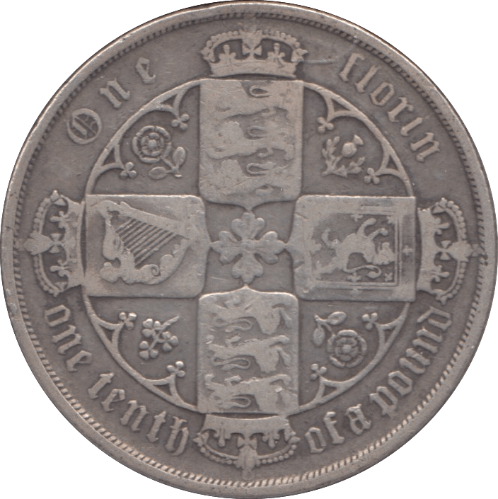 1883 FLORIN ( FINE ) - Florin - Cambridgeshire Coins