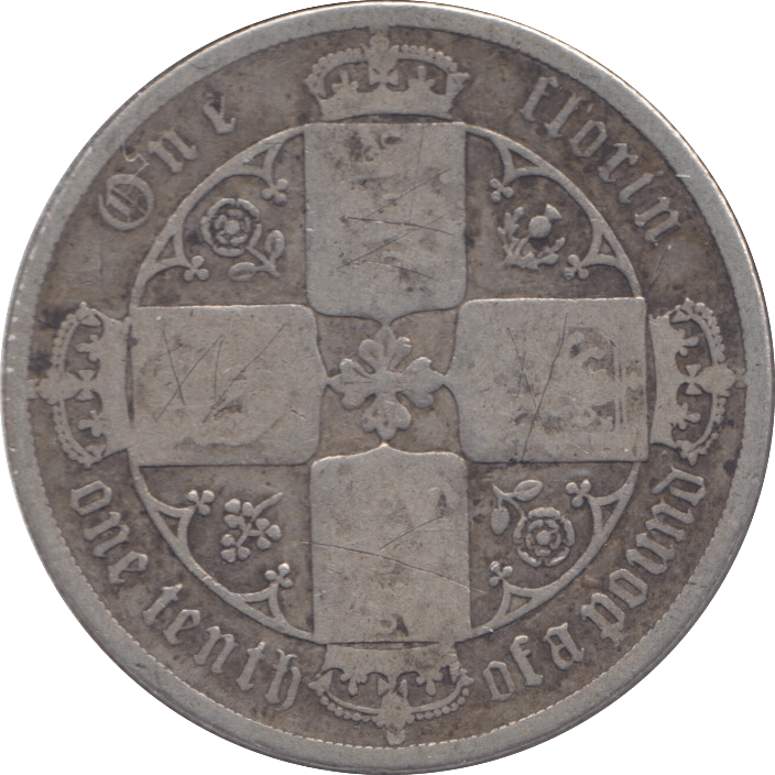 1883 FLORIN ( NF ) 4 - Florin - Cambridgeshire Coins