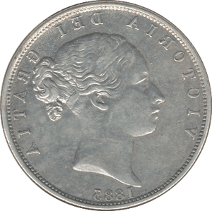 1883 HALFCROWN ( EF ) - Halfcrown - Cambridgeshire Coins