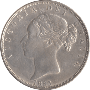 1883 HALFCROWN ( EF ) - Halfcrown - Cambridgeshire Coins