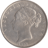 1883 HALFCROWN ( EF ) - Halfcrown - Cambridgeshire Coins