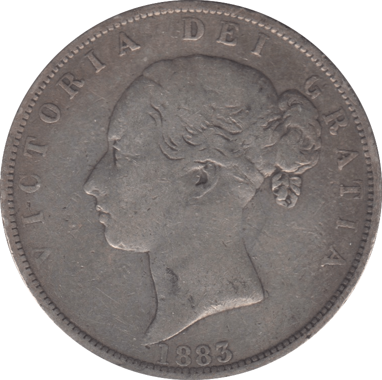 1883 HALFCROWN ( F ) - Halfcrown - Cambridgeshire Coins
