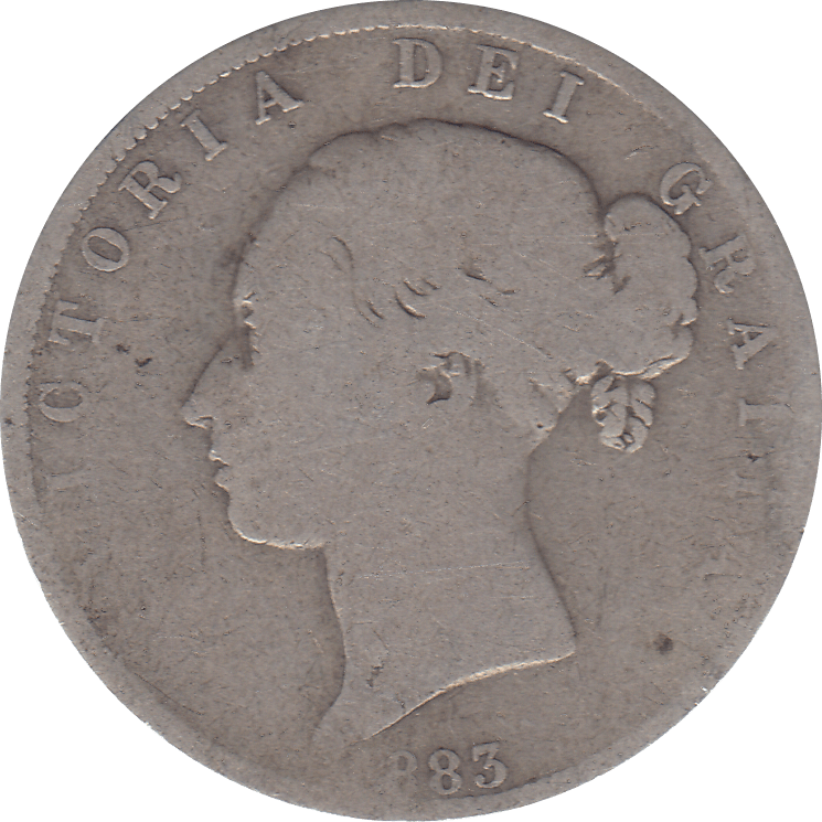 1883 HALFCROWN ( FAIR ) 4 - Halfcrown - Cambridgeshire Coins