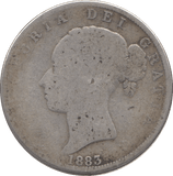 1883 HALFCROWN ( FAIR ) 6 - Halfcrown - Cambridgeshire Coins