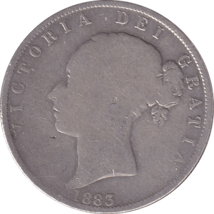 1883 HALFCROWN ( FAIR ) - Halfcrown - Cambridgeshire Coins