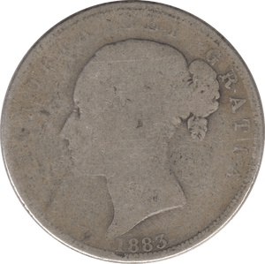 1883 HALFCROWN ( FAIR ) - Halfcrown - Cambridgeshire Coins