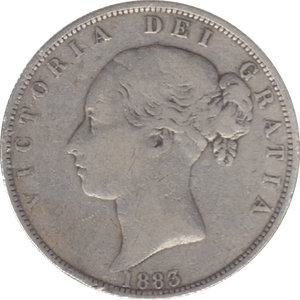 1883 HALFCROWN ( FINE ) 6 - Halfcrown - Cambridgeshire Coins