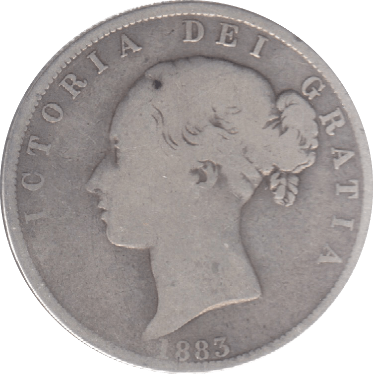 1883 HALFCROWN ( FINE ) 6 - Halfcrown - Cambridgeshire Coins