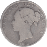 1883 HALFCROWN ( FINE ) 6 - Halfcrown - Cambridgeshire Coins