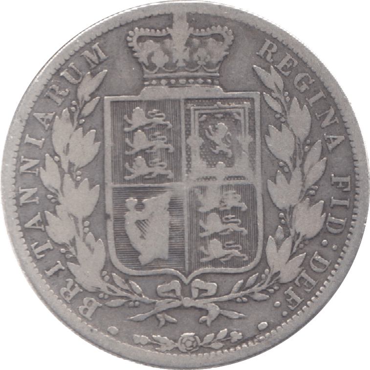 1883 HALFCROWN ( FINE ) 6 - Halfcrown - Cambridgeshire Coins