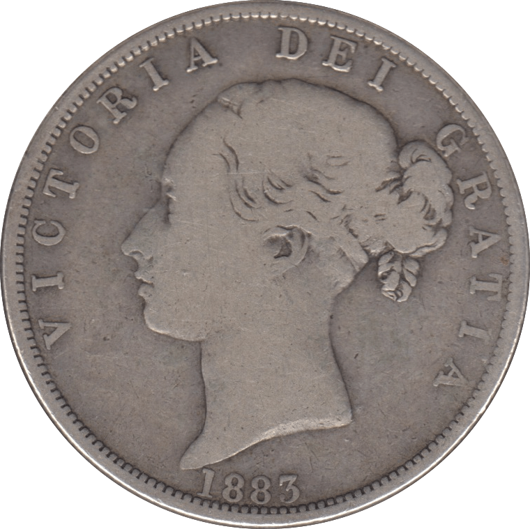 1883 HALFCROWN ( FINE ) - Halfcrown - Cambridgeshire Coins