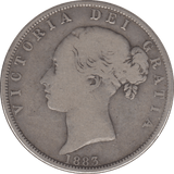 1883 HALFCROWN ( FINE ) - Halfcrown - Cambridgeshire Coins