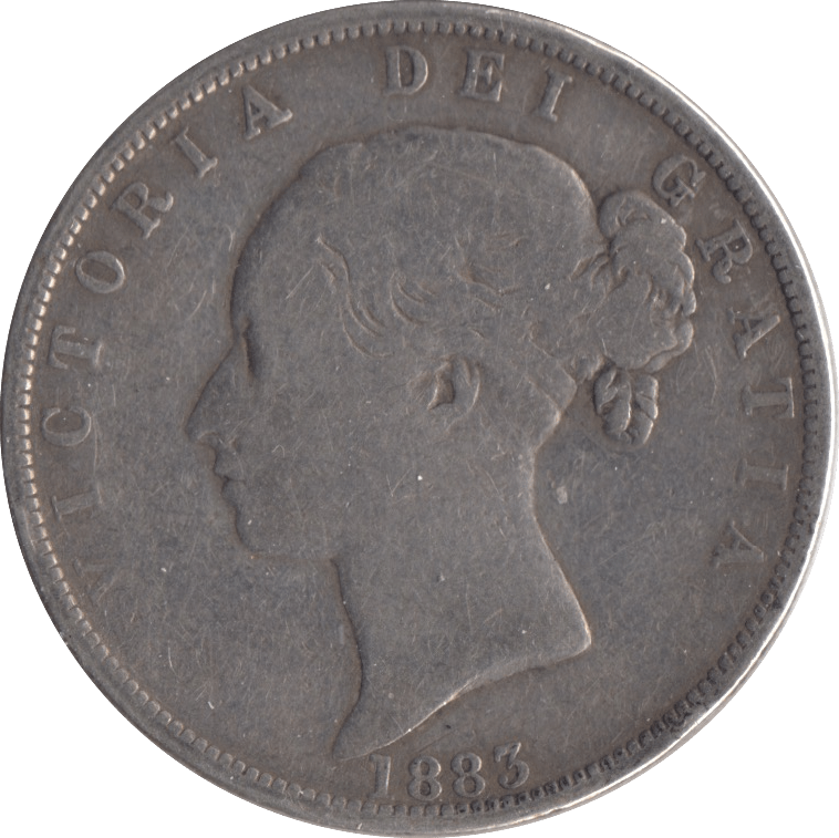 1883 HALFCROWN ( FINE ) - Halfcrown - Cambridgeshire Coins