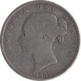 1883 HALFCROWN ( FINE ) - Halfcrown - Cambridgeshire Coins