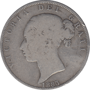 1883 HALFCROWN ( NF ) 4 - Halfcrown - Cambridgeshire Coins