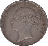 1883 HALFCROWN ( VF ) 4 - Halfcrown - Cambridgeshire Coins