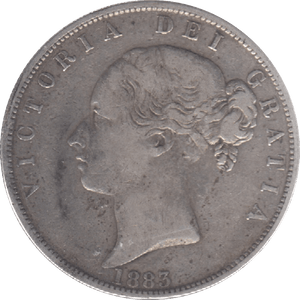 1883 HALFCROWN ( VF ) 6 - Halfcrown - Cambridgeshire Coins
