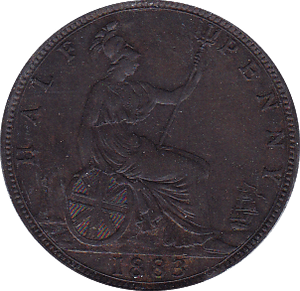 1883 HALFPENNY ( AUNC ) - Halfpenny - Cambridgeshire Coins