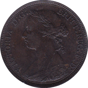 1883 HALFPENNY ( AUNC ) - Halfpenny - Cambridgeshire Coins