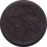 1883 HALFPENNY ( AUNC ) - Halfpenny - Cambridgeshire Coins
