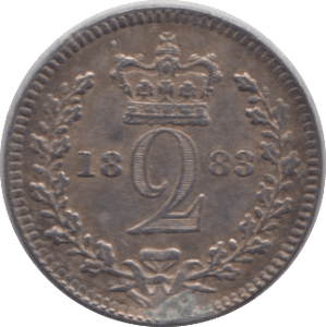 1883 MAUNDY TWOPENCE ( AUNC ) - Maundy Coins - Cambridgeshire Coins