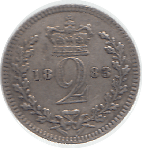 1883 MAUNDY TWOPENCE ( GVF ) 2 - Maundy Coins - Cambridgeshire Coins