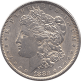 1883 MORGAN SILVER DOLLAR U.S.A REF 6 - SILVER WORLD COINS - Cambridgeshire Coins
