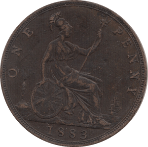 1883 PENNY ( VF ) 4 - Penny - Cambridgeshire Coins