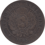 1883 REPUBLIC ARGENTINA 2 CENTAVOS - WORLD COINS - Cambridgeshire Coins